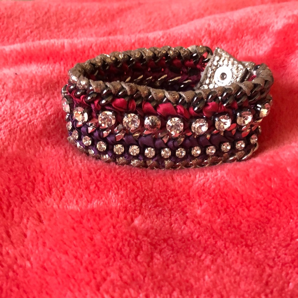 Henri Bendel Cuff bracelet with crystals